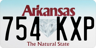 AR license plate 754KXP