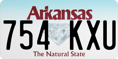 AR license plate 754KXU