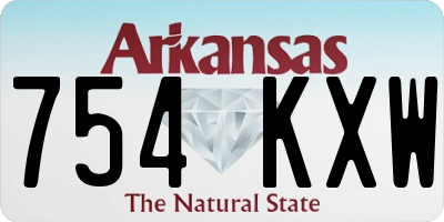 AR license plate 754KXW