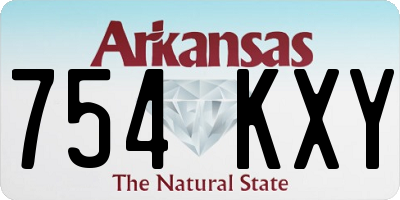 AR license plate 754KXY