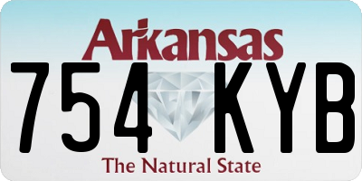 AR license plate 754KYB