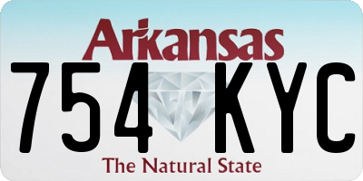 AR license plate 754KYC