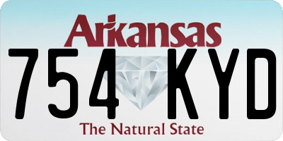 AR license plate 754KYD