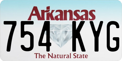AR license plate 754KYG