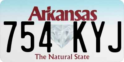 AR license plate 754KYJ