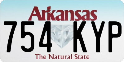 AR license plate 754KYP