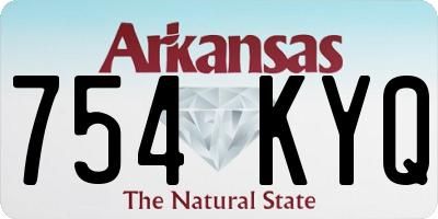 AR license plate 754KYQ
