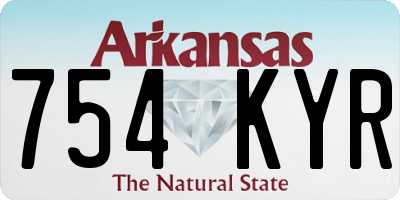 AR license plate 754KYR