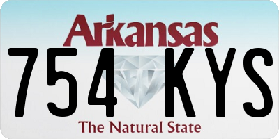 AR license plate 754KYS