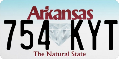 AR license plate 754KYT