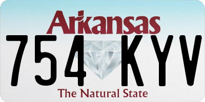 AR license plate 754KYV