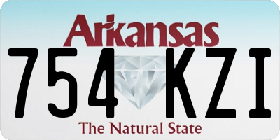 AR license plate 754KZI
