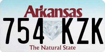AR license plate 754KZK