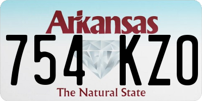 AR license plate 754KZO
