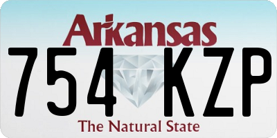 AR license plate 754KZP