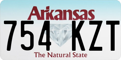 AR license plate 754KZT
