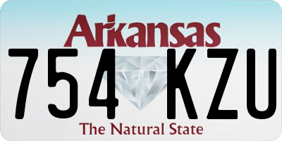 AR license plate 754KZU