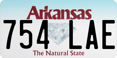 AR license plate 754LAE