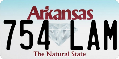 AR license plate 754LAM