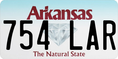 AR license plate 754LAR