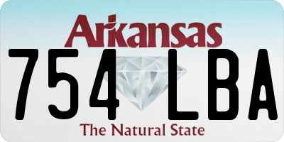 AR license plate 754LBA