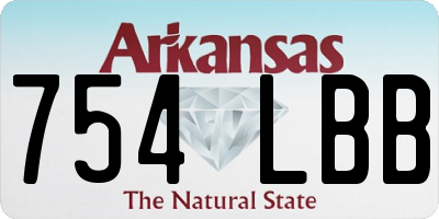 AR license plate 754LBB