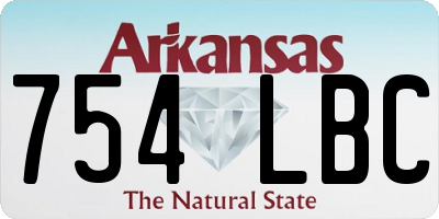 AR license plate 754LBC