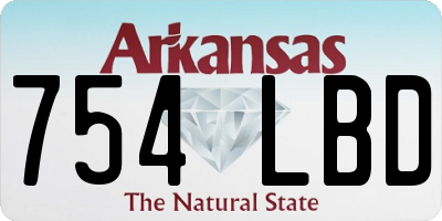 AR license plate 754LBD