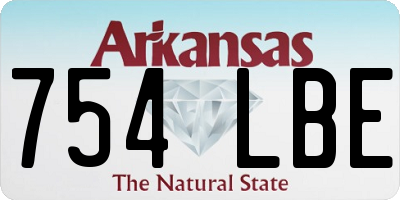 AR license plate 754LBE
