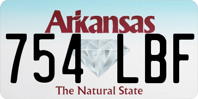 AR license plate 754LBF