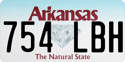 AR license plate 754LBH