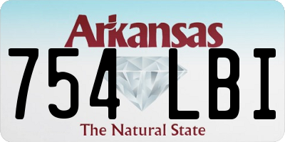 AR license plate 754LBI