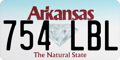 AR license plate 754LBL