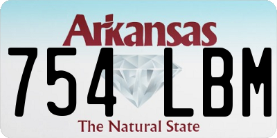 AR license plate 754LBM