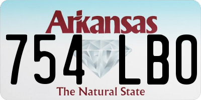 AR license plate 754LBO
