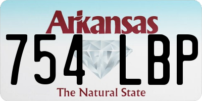 AR license plate 754LBP
