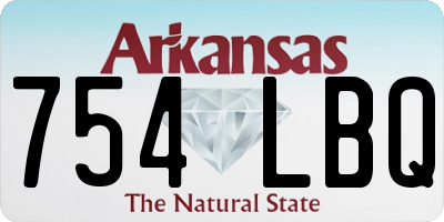 AR license plate 754LBQ