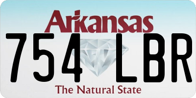 AR license plate 754LBR