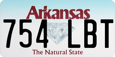AR license plate 754LBT