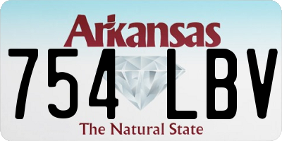 AR license plate 754LBV