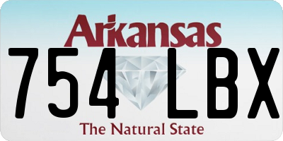 AR license plate 754LBX