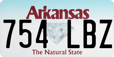 AR license plate 754LBZ