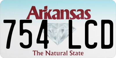 AR license plate 754LCD