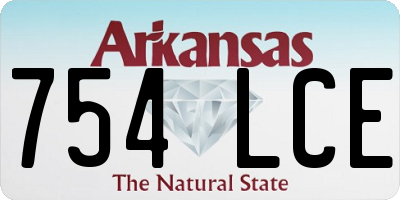 AR license plate 754LCE