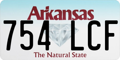 AR license plate 754LCF