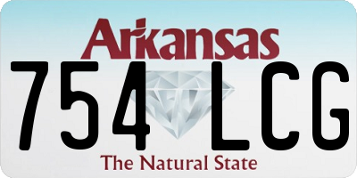 AR license plate 754LCG