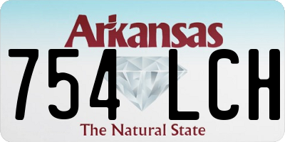 AR license plate 754LCH