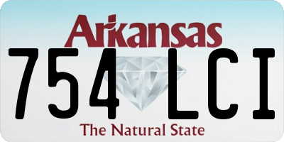 AR license plate 754LCI