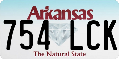 AR license plate 754LCK