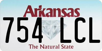 AR license plate 754LCL